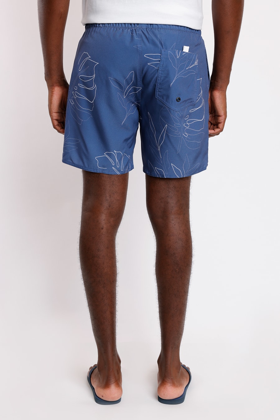 Bermuda Agua Est Costela Adao Out (Pa) Azul Jeans — foto 3 de 6