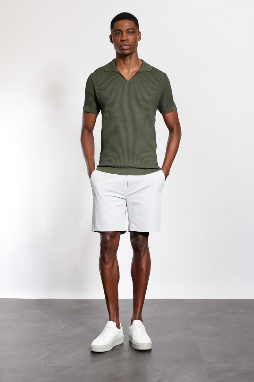 Bermuda Alfaiataria Air Flow Cinza