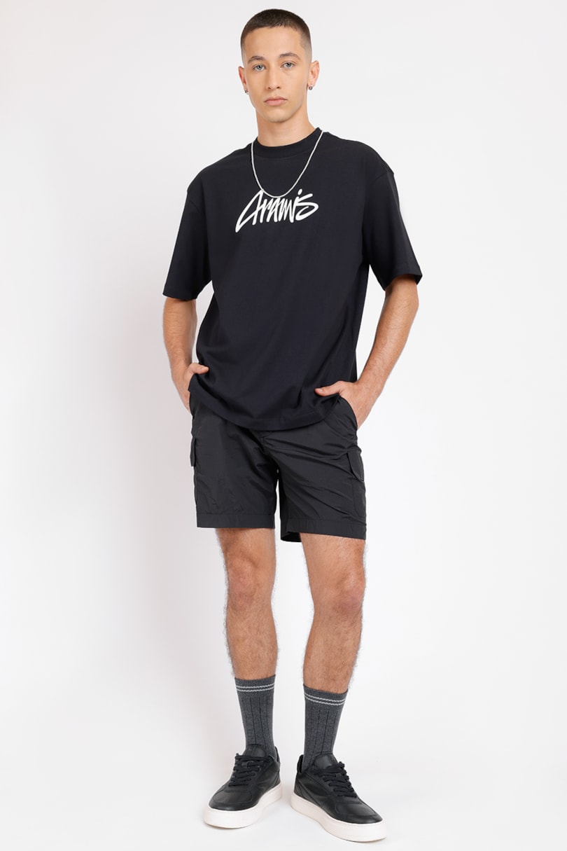 Bermuda Cargo Tec Off And Black Preto