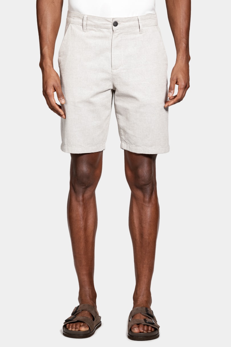 Bermuda Chino Algodão Classica Maquinetada Areia