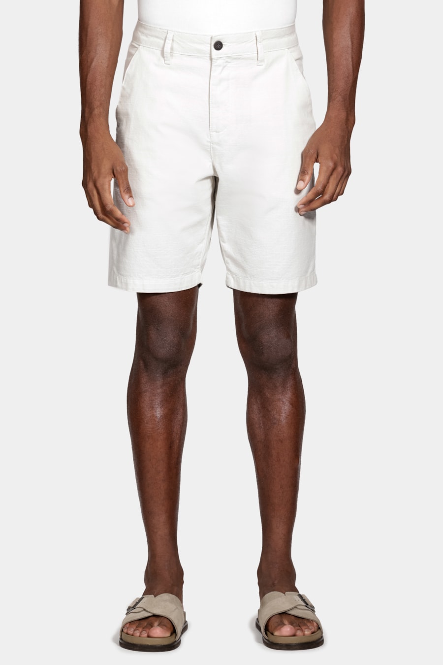 Bermuda Chino Algodão Flamê Off White — foto 1 de 6