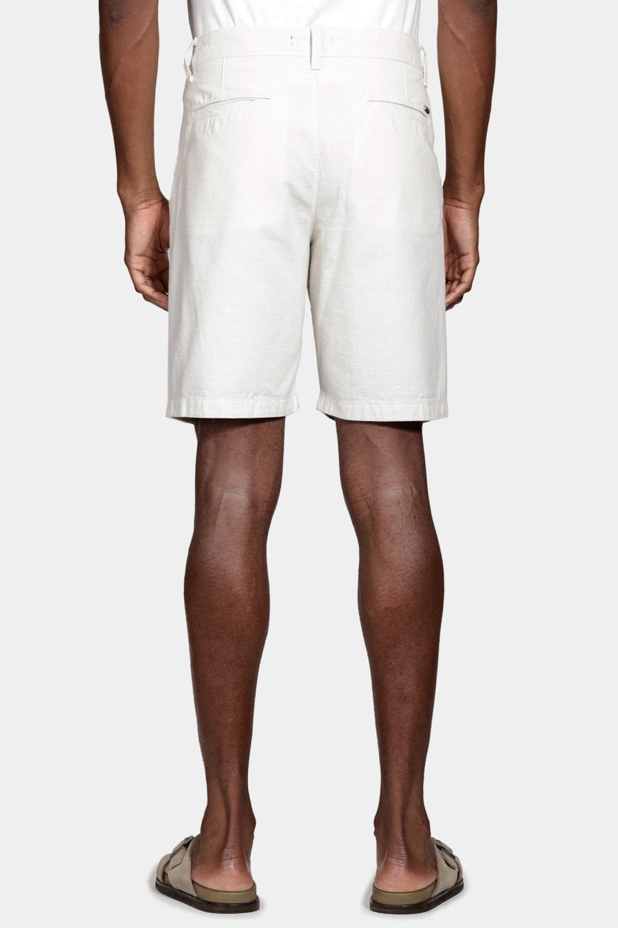 Bermuda Chino Algodão Flamê Off White — foto 5 de 6
