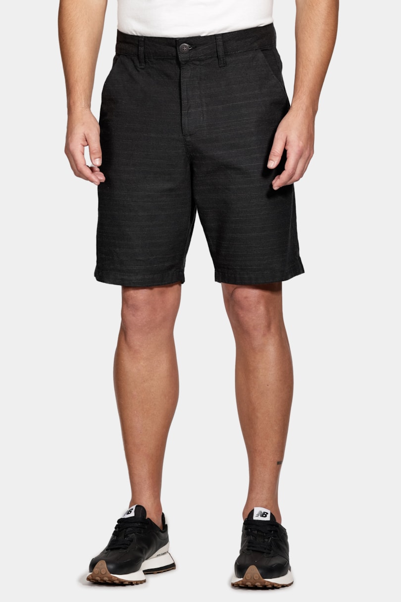 Bermuda Chino Algodão Flamê Preto