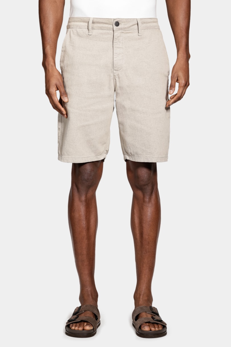 Bermuda Chino Algodão Moline Areia
