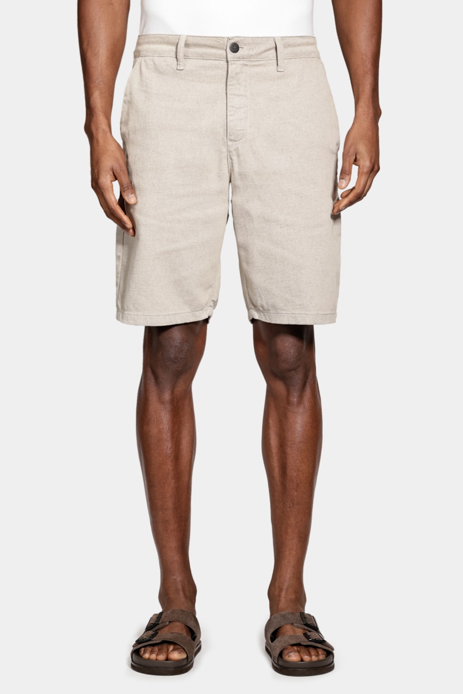 Bermuda Chino Algodão Moline Areia — foto 1 de 6