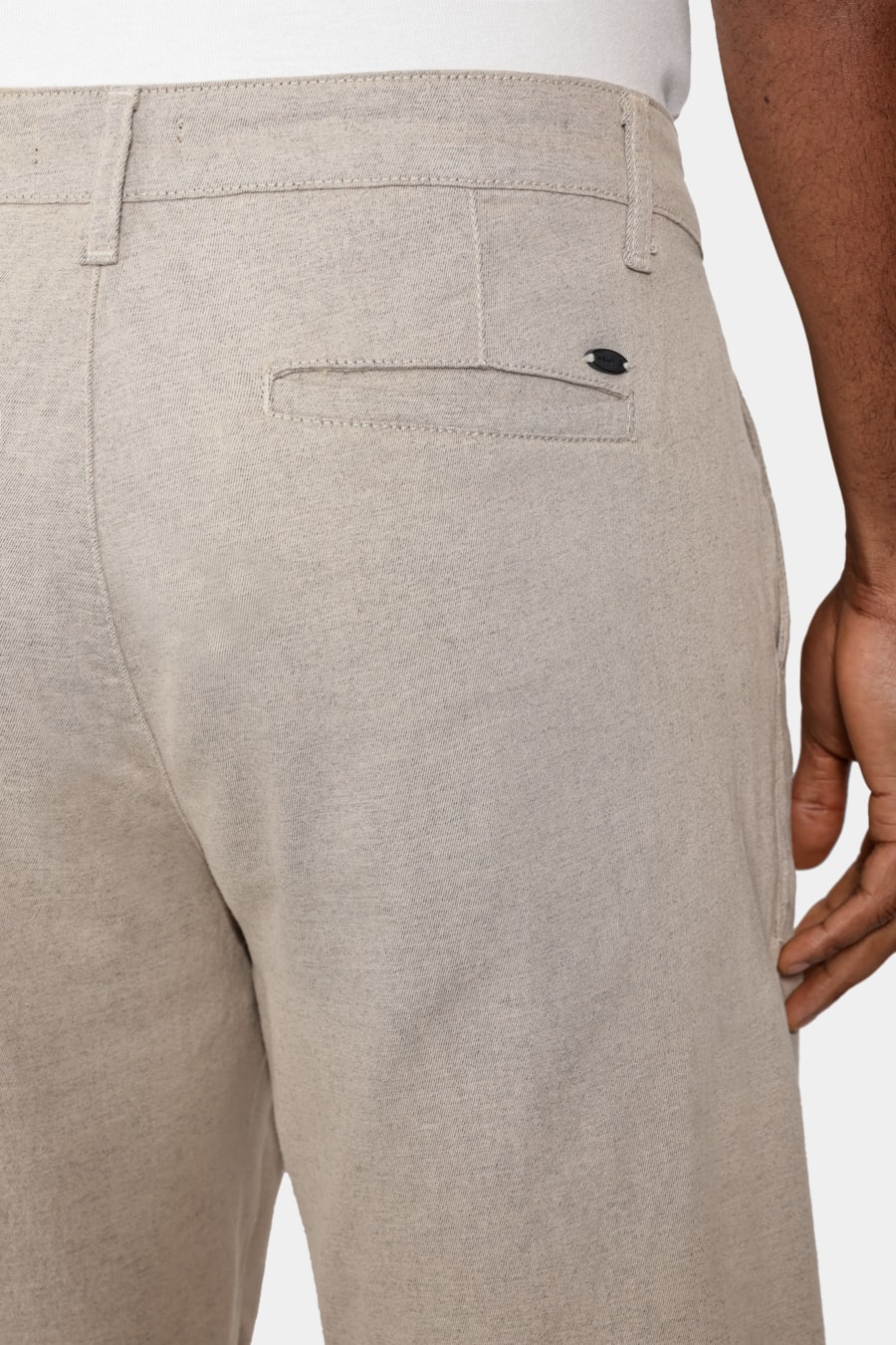 Bermuda Chino Algodão Moline Areia — foto 4 de 6