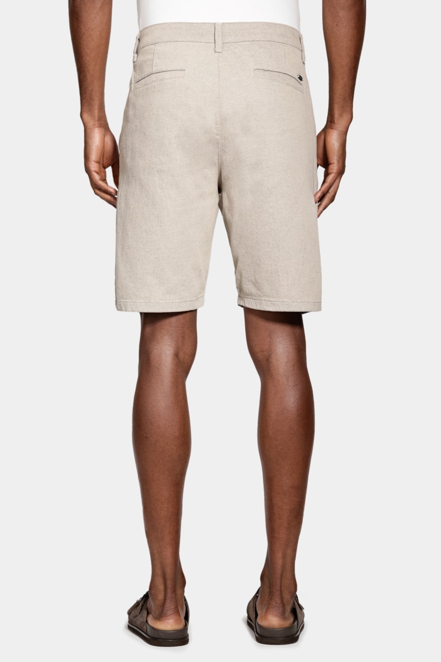 Bermuda Chino Algodão Moline Areia — foto 5 de 6