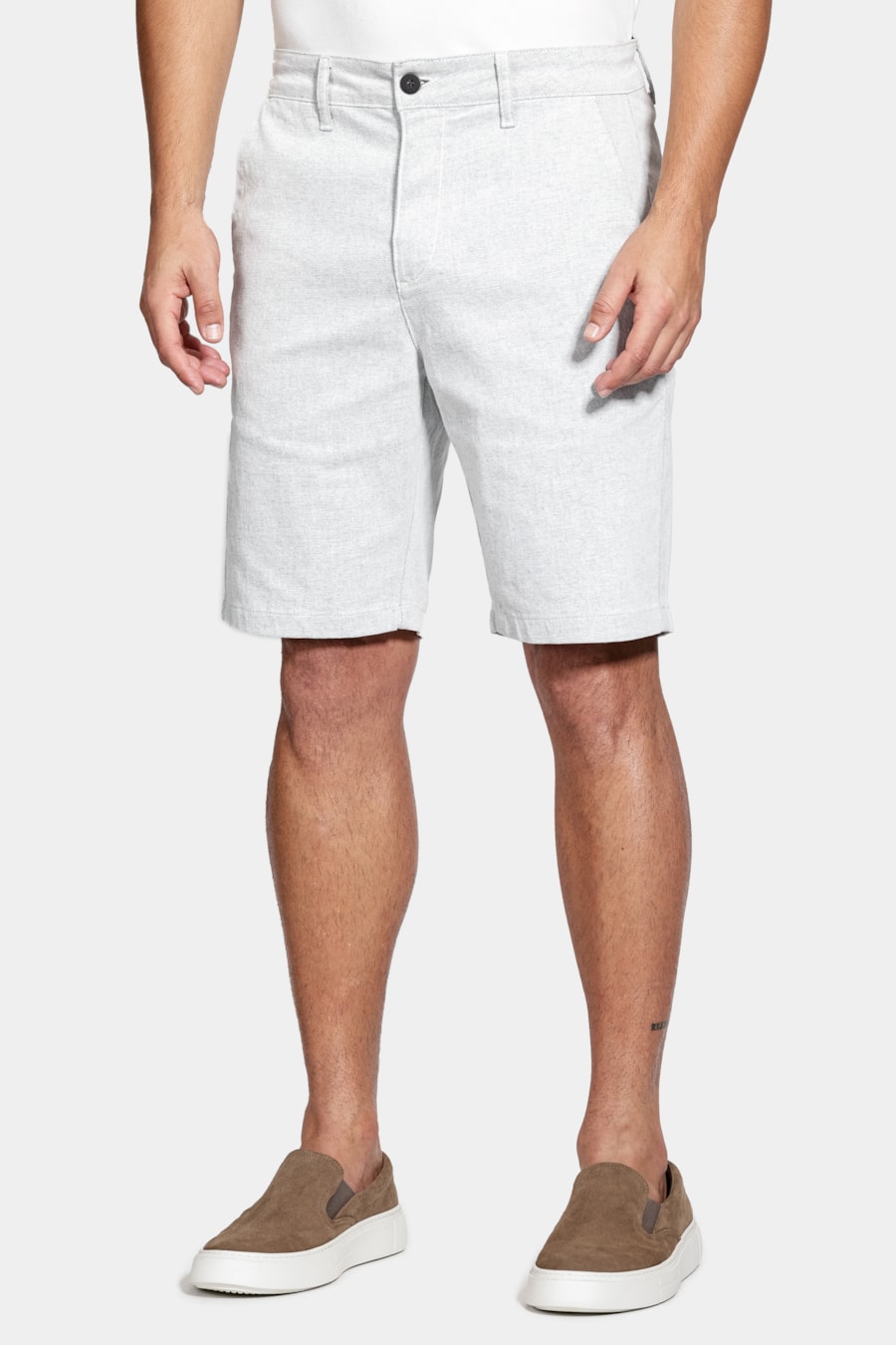 Bermuda Chino Algodão Moline Branco — foto 1 de 6