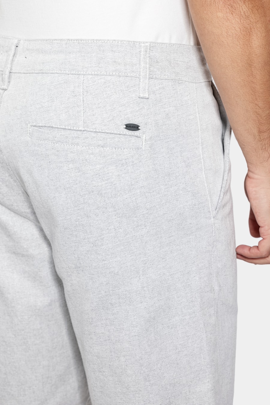 Bermuda Chino Algodão Moline Branco — foto 4 de 6