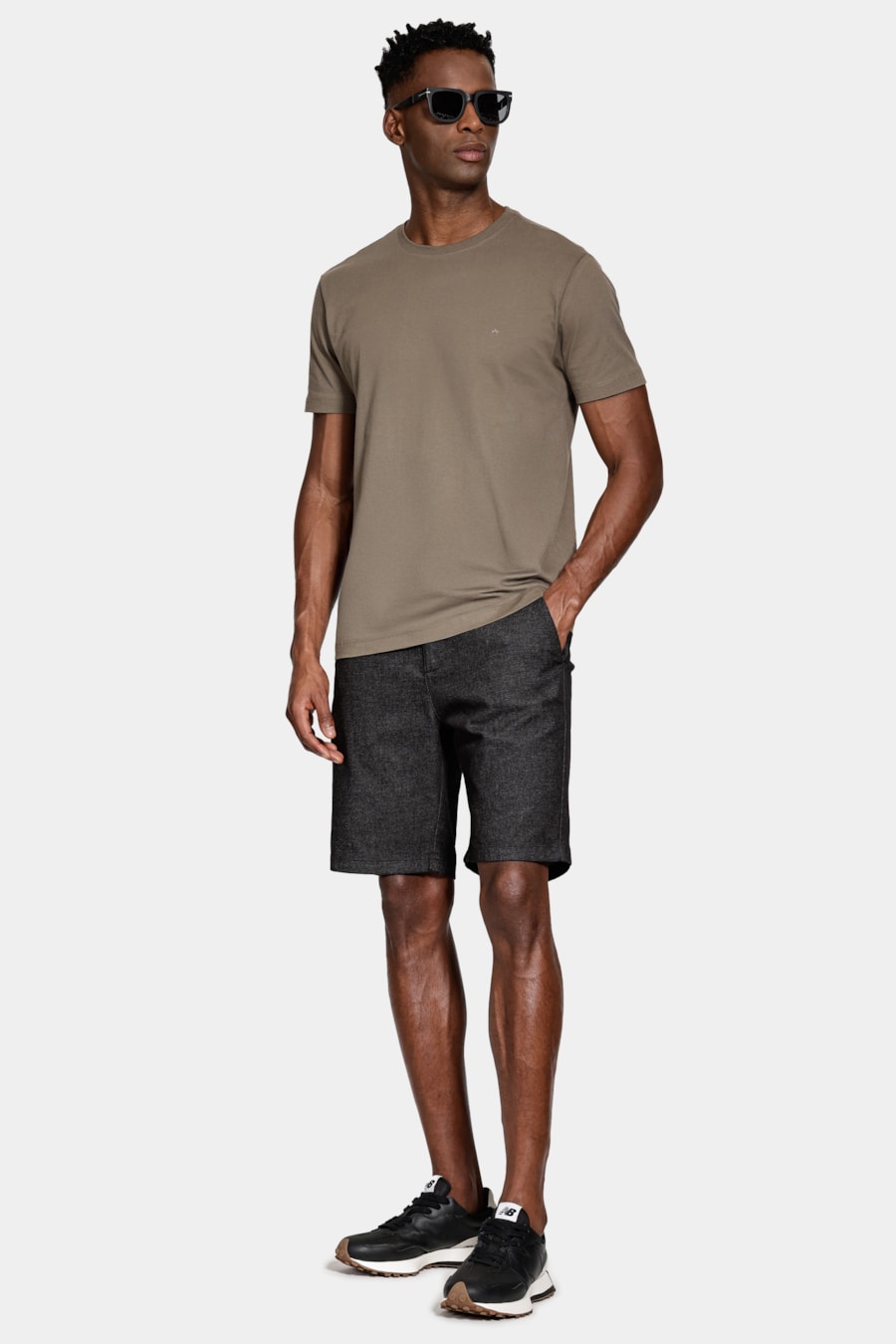 Bermuda Chino Algodão Moline Preto — foto 2 de 6