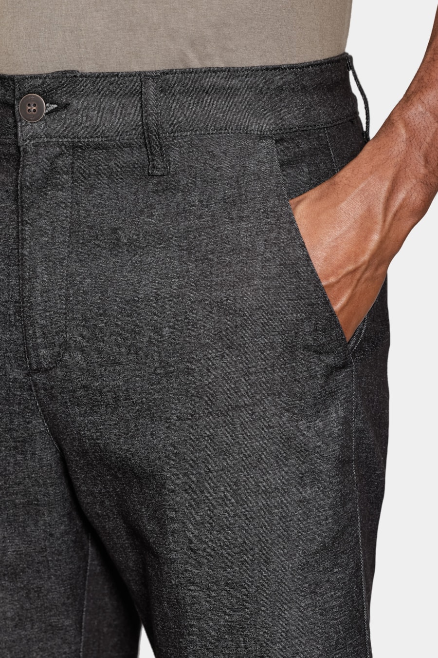 Bermuda Chino Algodão Moline Preto — foto 3 de 6