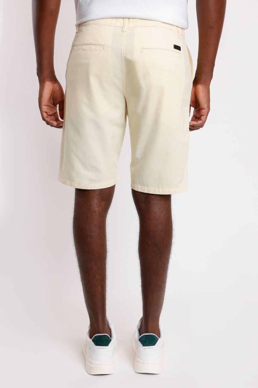 Bermuda Chino Bolso Faca Colorfull (Pa) Amarelo Claro — foto 3 de 3
