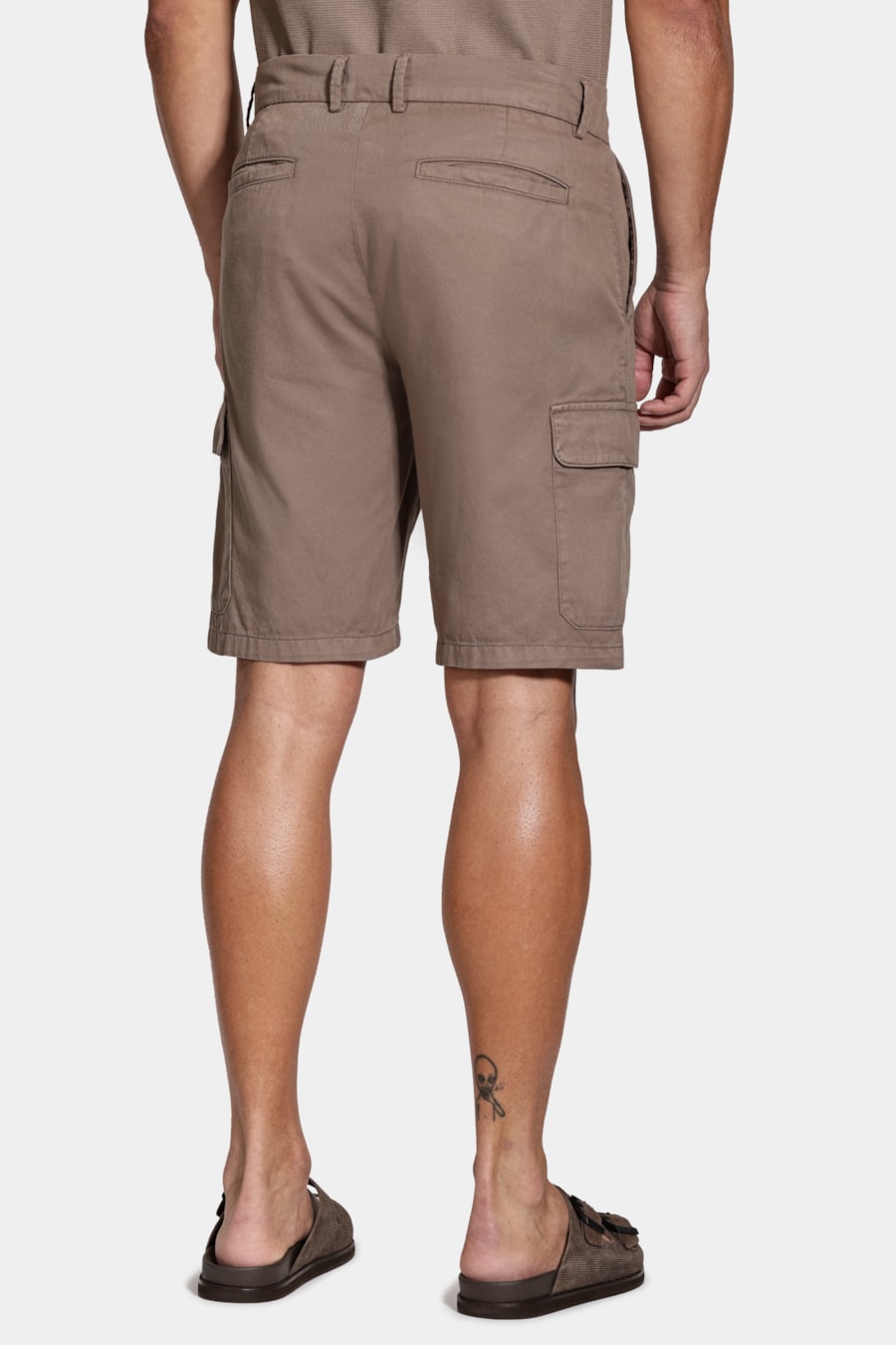 Bermuda Chino Cargo Color Charuto — foto 5 de 6