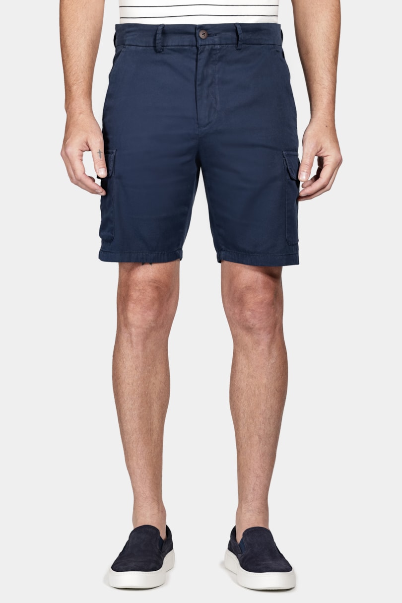 Bermuda Chino Cargo Color Marinho