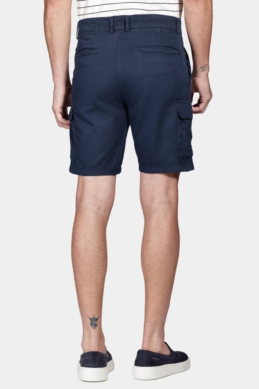 Bermuda Chino Cargo Color Marinho — foto 5 de 6