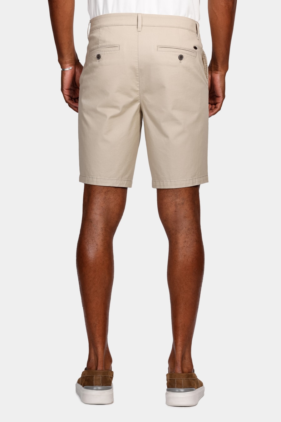 Bermuda Chino Casual em Sarja Areia — foto 5 de 5