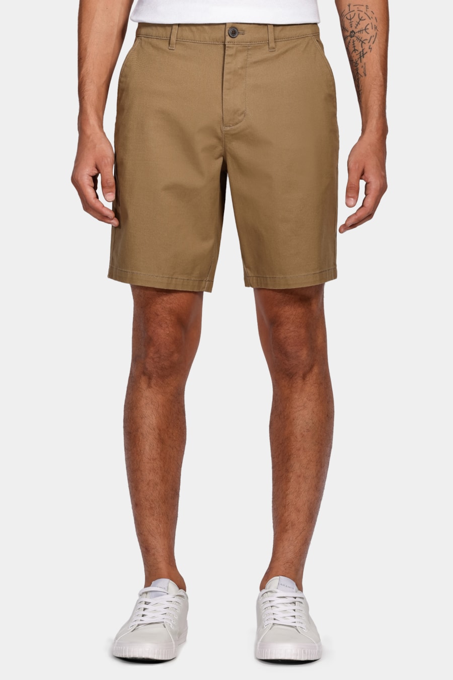 Bermuda Chino Casual em Sarja Caqui — foto 1 de 6