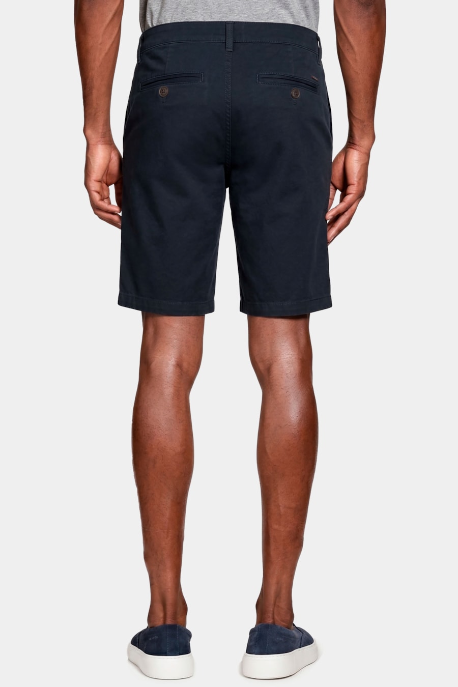 Bermuda Chino Casual em Sarja Navy — foto 5 de 6
