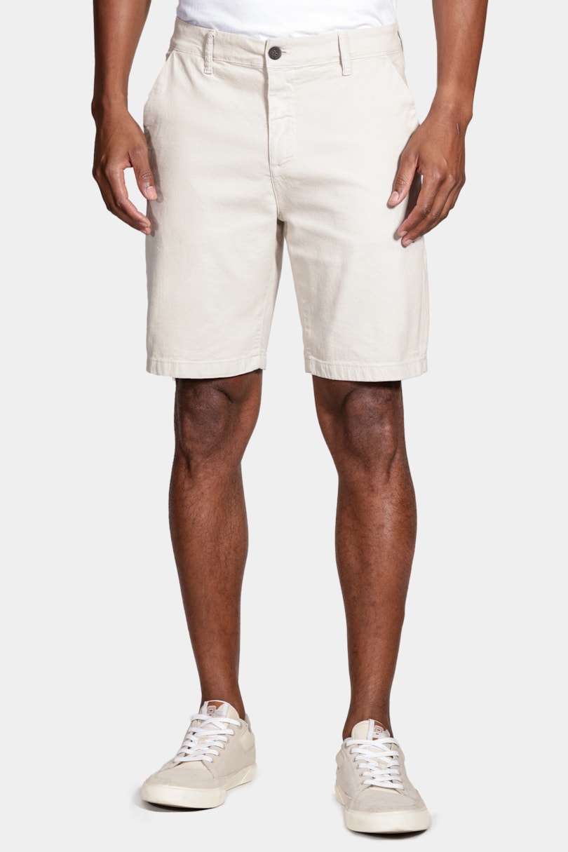 Bermuda Chino Clássica Canvas Areia