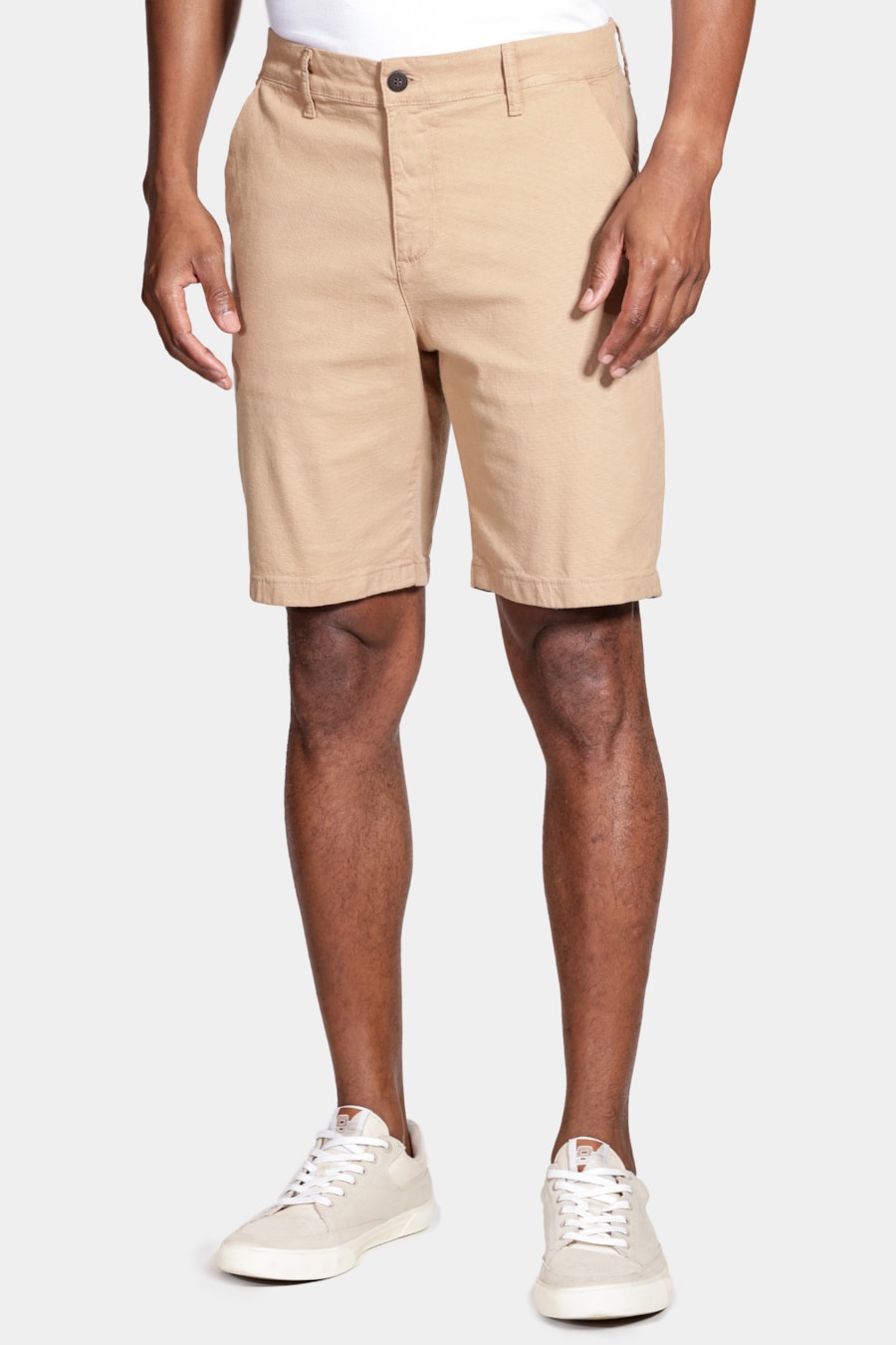 Bermuda Chino Clássica Canvas Caramelo — foto 1 de 5