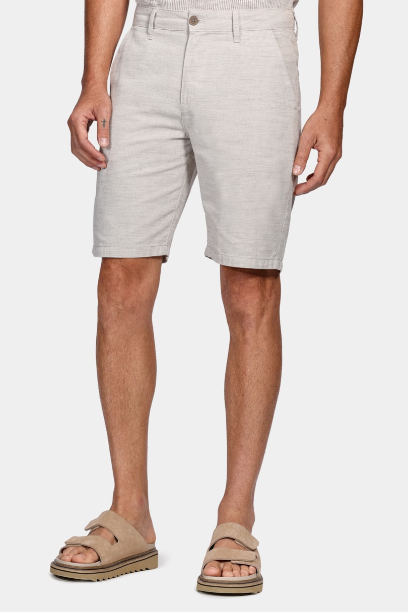 Bermuda Chino Clássica Flame Areia