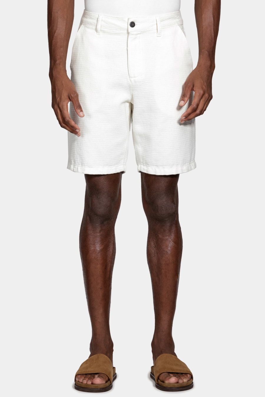 Bermuda Chino Classica Maquinetada Off White — foto 1 de 6