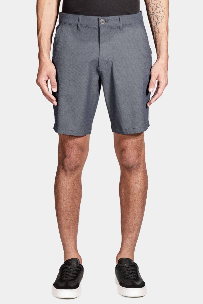 Bermuda Chino Clássica Mini Print Marinho