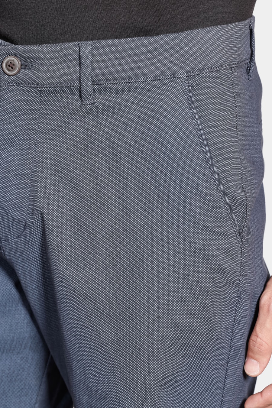 Bermuda Chino Clássica Mini Print Marinho — foto 3 de 6