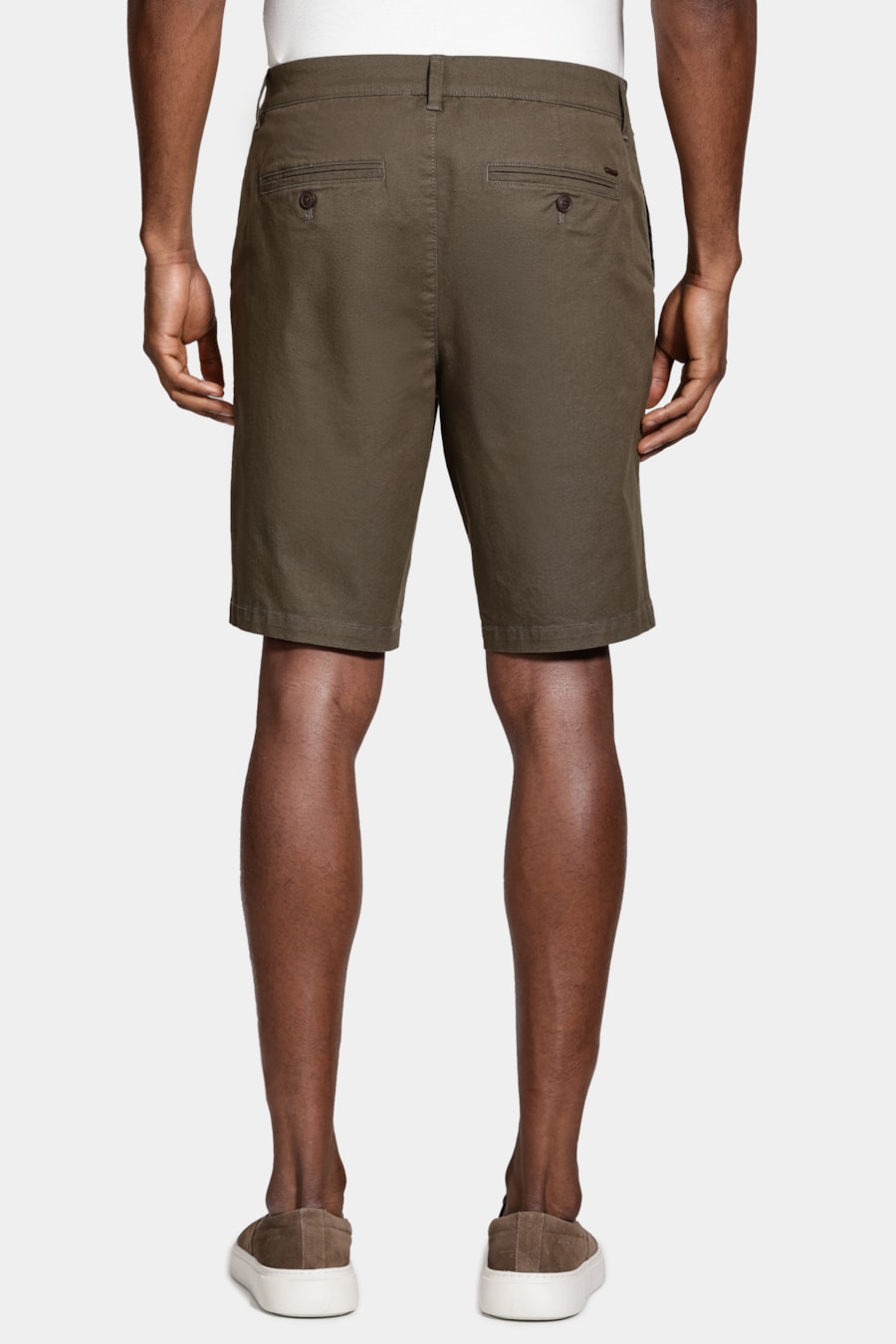 Bermuda Chino Clássica Mini Print Verde Militar — foto 5 de 6