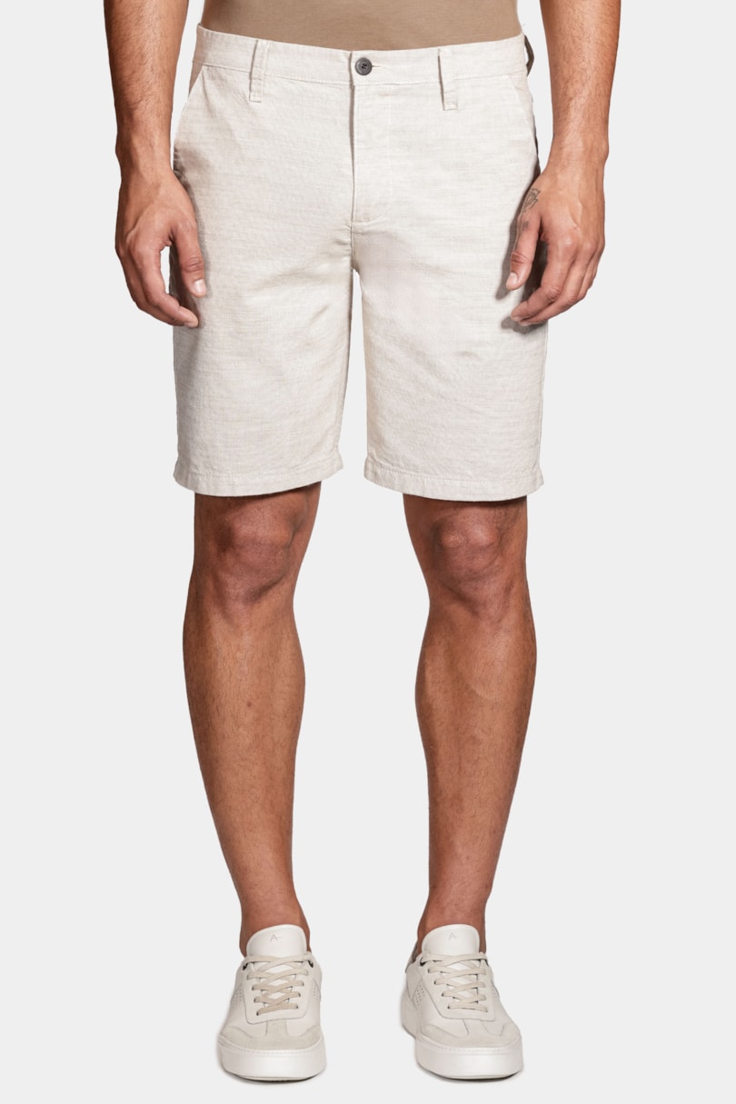 Bermuda Chino Clássica Oxford Areia
