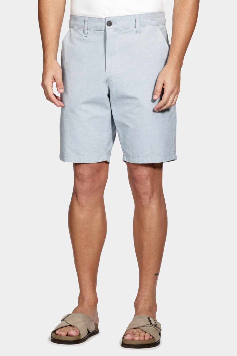 Bermuda Chino Classica Oxford Azul Claro — foto 1 de 6