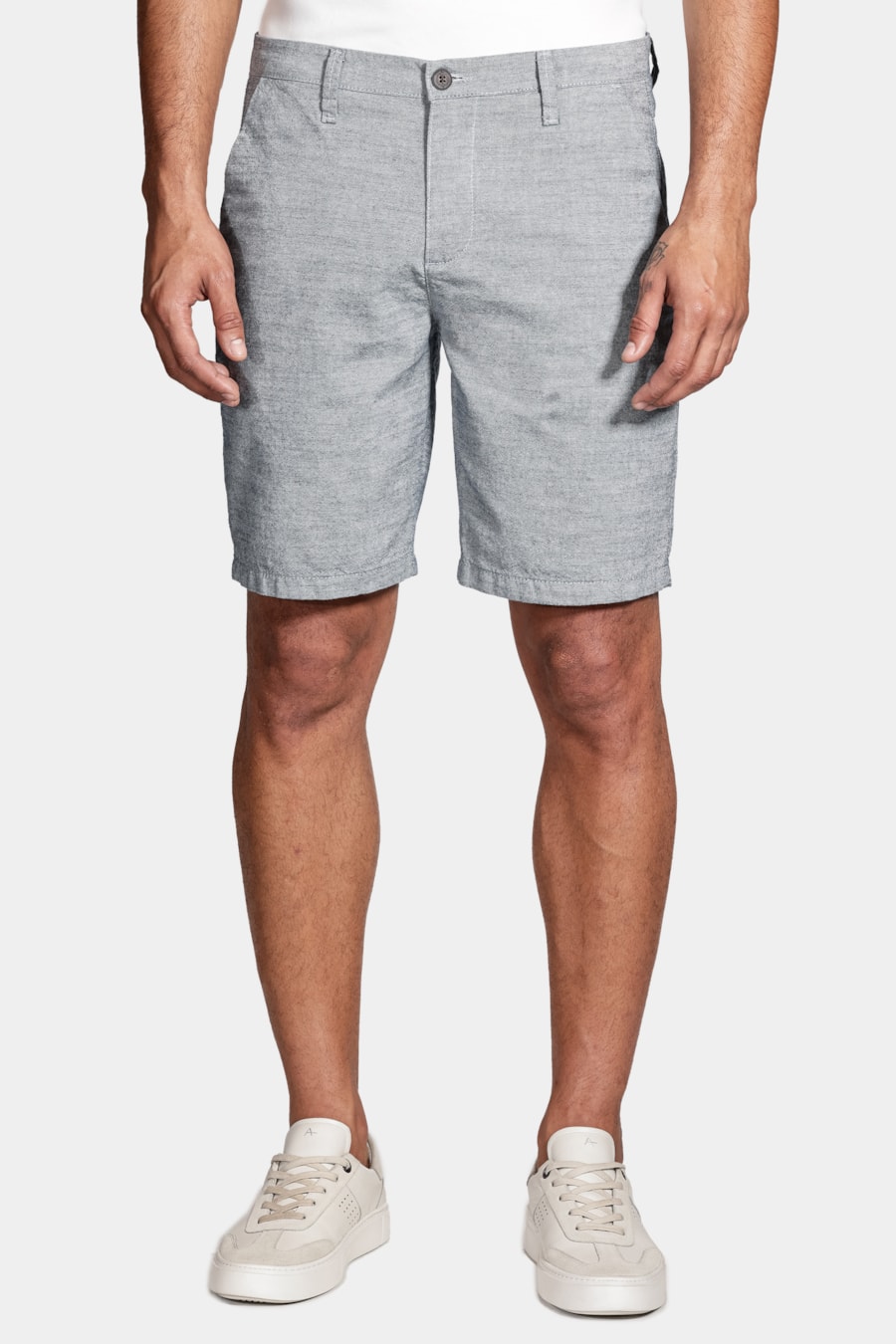 Bermuda Chino Clássica Oxford Marinho — foto 1 de 5