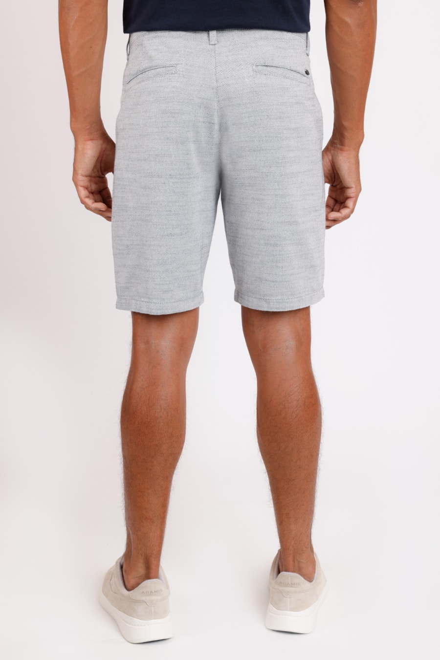 Bermuda Chino Classica Oxford (Mo) Cinza — foto 3 de 3