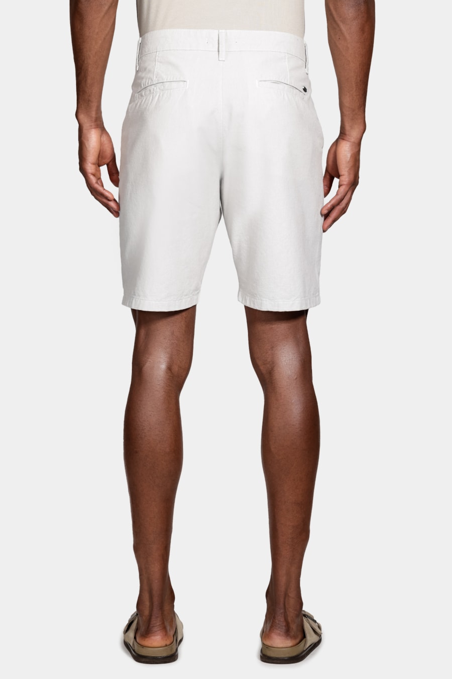 Bermuda Chino Classica Oxford Off White — foto 5 de 6