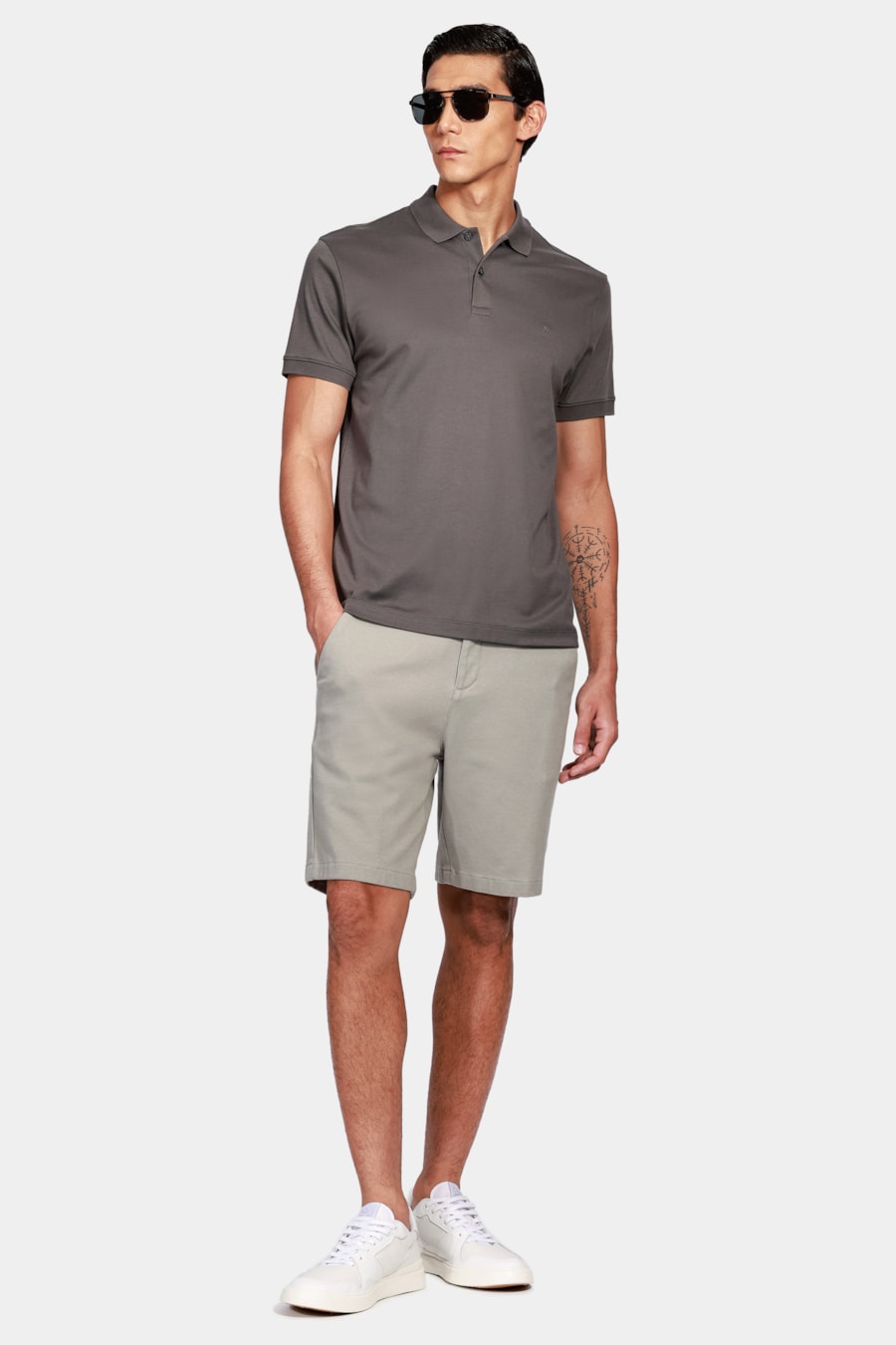 Bermuda Chino Color Comfort Fendi — foto 2 de 5