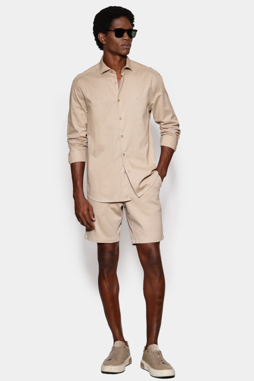 Bermuda Chino Color Comfort Marfim 117