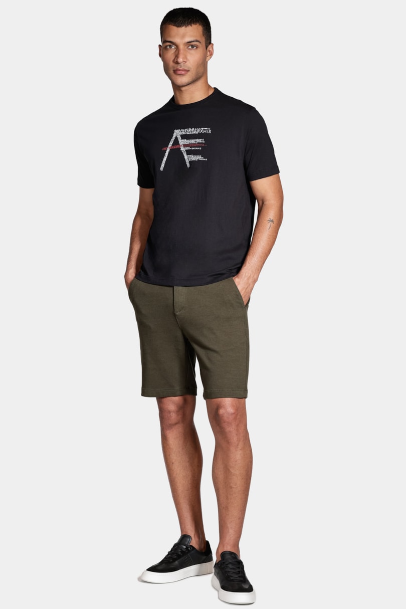 Bermuda Chino Color Comfort Verde Militar