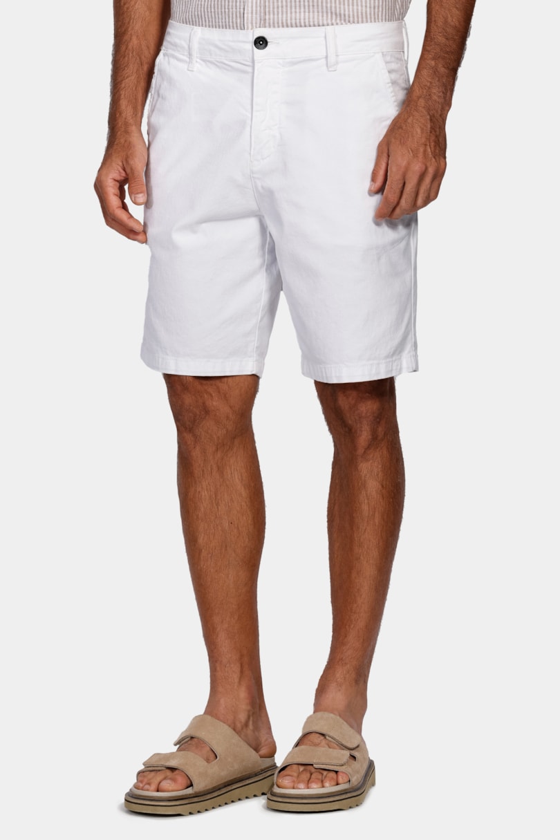 Bermuda Chino Color Essencial Branco Osso