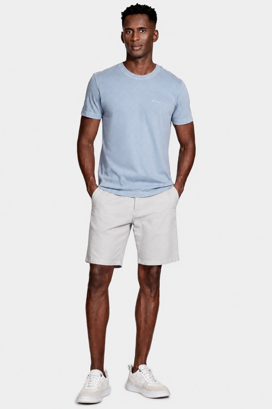Bermuda Chino Color Essencial Marfim 117 — foto 2 de 6