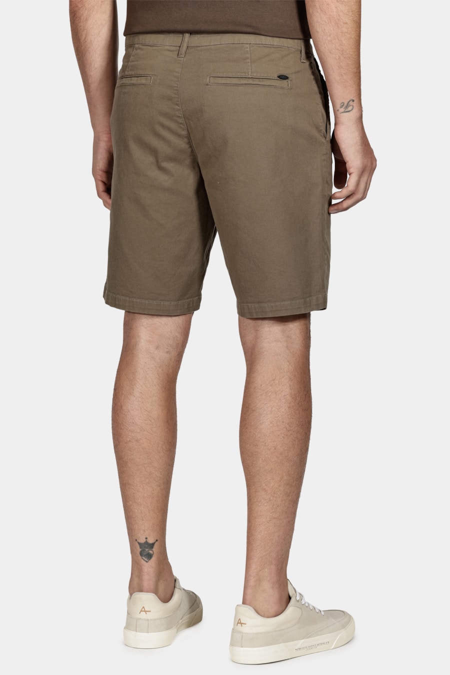 Bermuda Chino Color Essencial Marrom Militar — foto 5 de 7