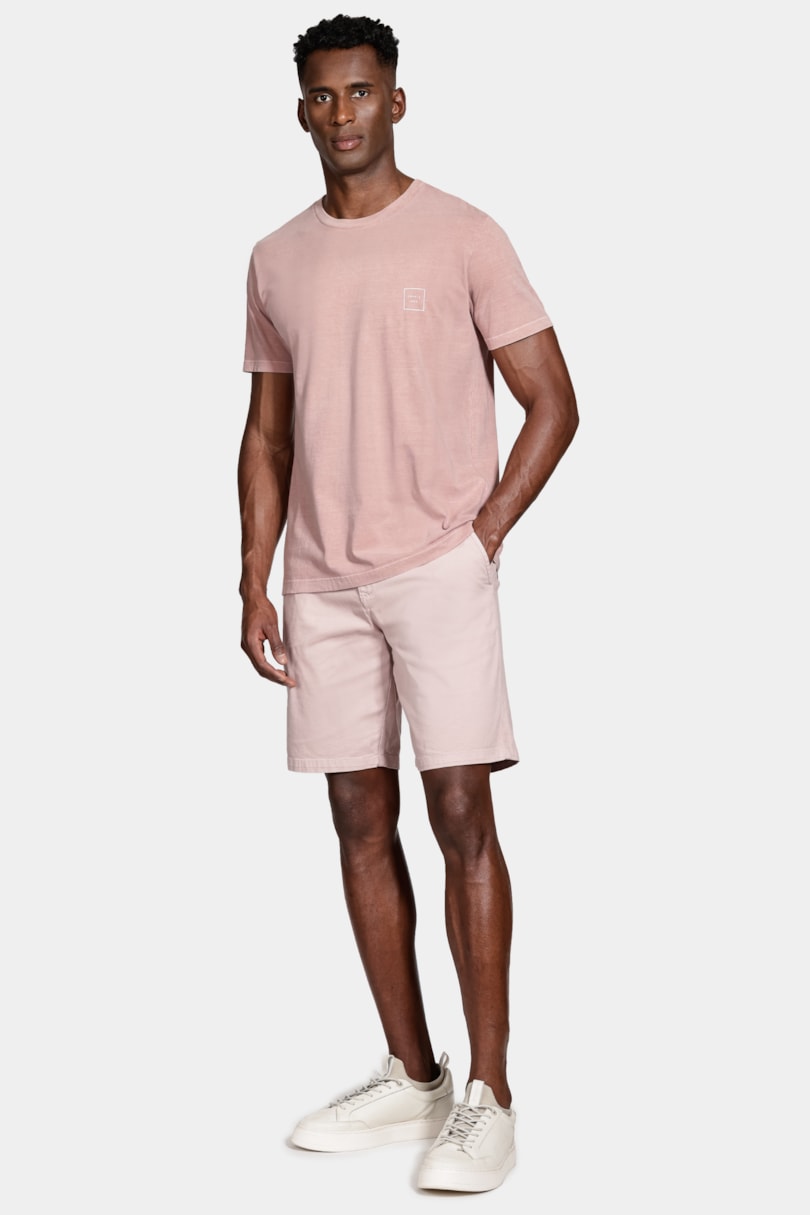 Bermuda Chino Color Essencial Rosa Seco 116