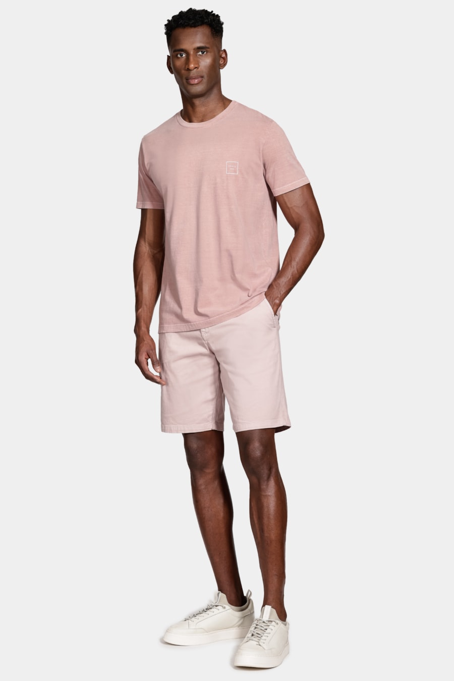 Bermuda Chino Color Essencial Rosa Seco 116 — foto 2 de 6