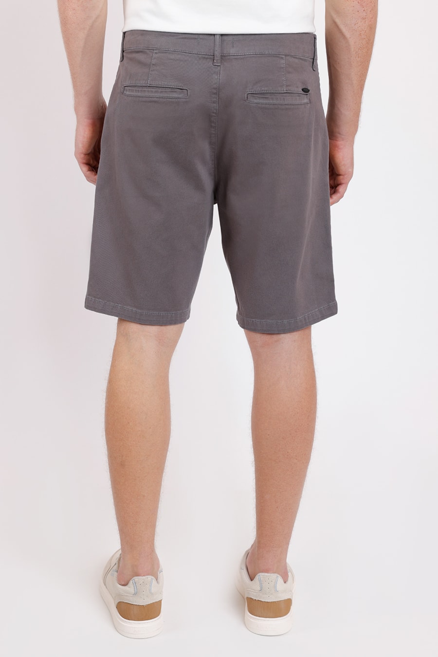 Bermuda Chino Color Essencial Verde Militar — foto 3 de 3