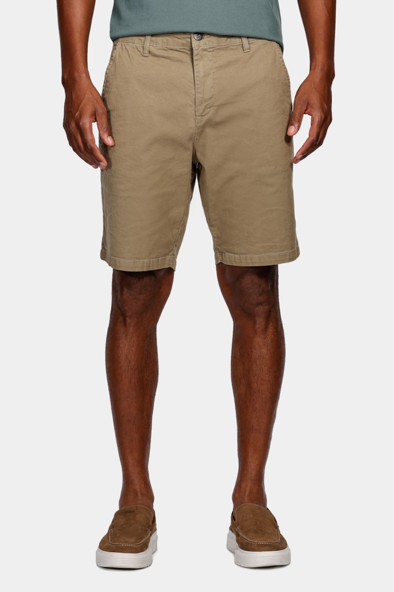 Bermuda Chino Color Essencial Verde Oliva