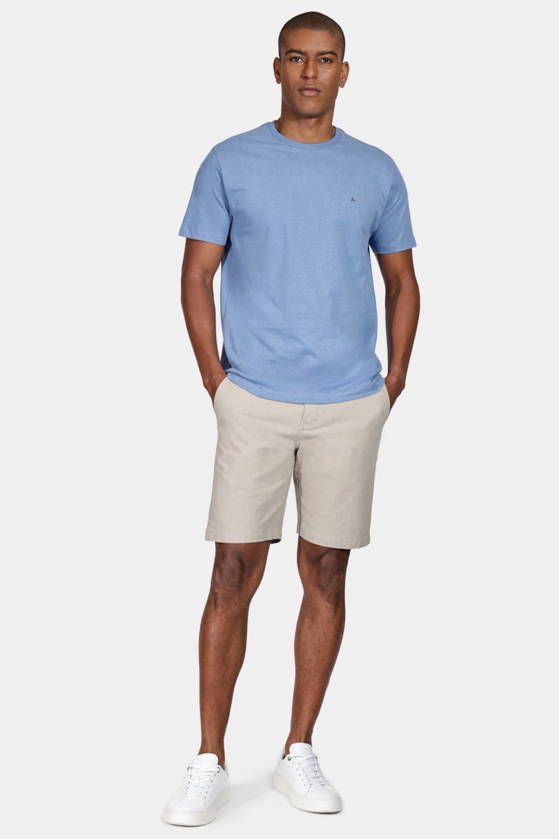 Bermuda Chino Cotton Sarja Areia