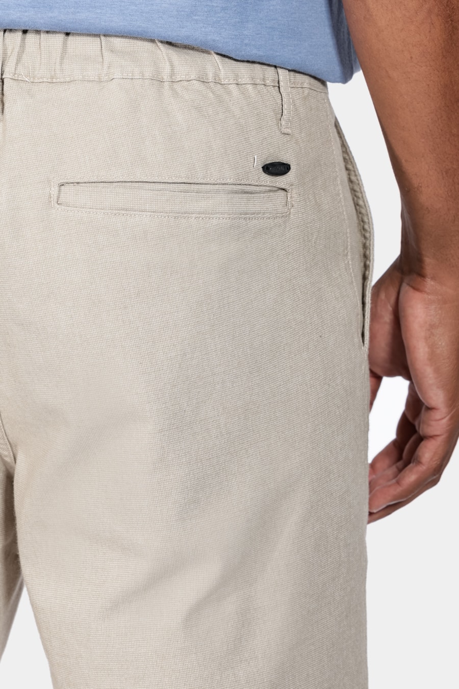 Bermuda Chino Cotton Sarja Areia — foto 4 de 6