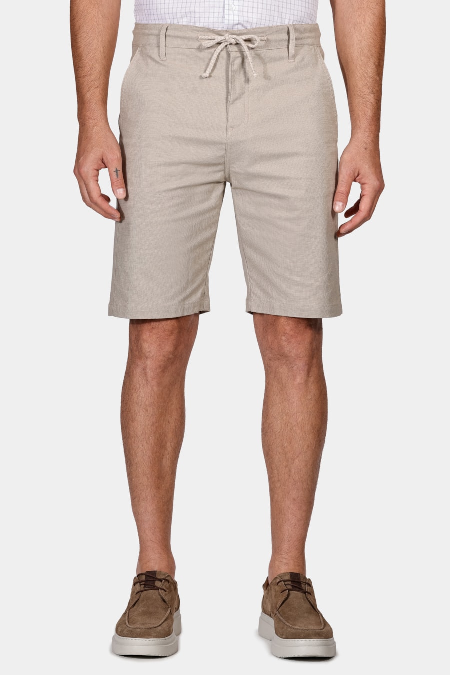 Bermuda Chino Cotton Sarja Caqui — foto 1 de 5