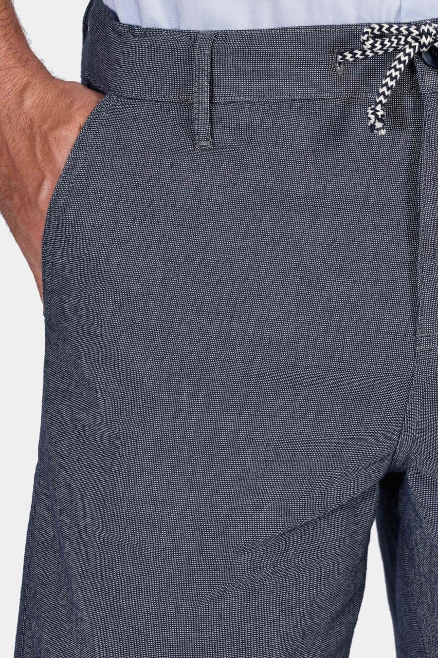 Bermuda Chino Cotton Sarja Marinho — foto 3 de 5