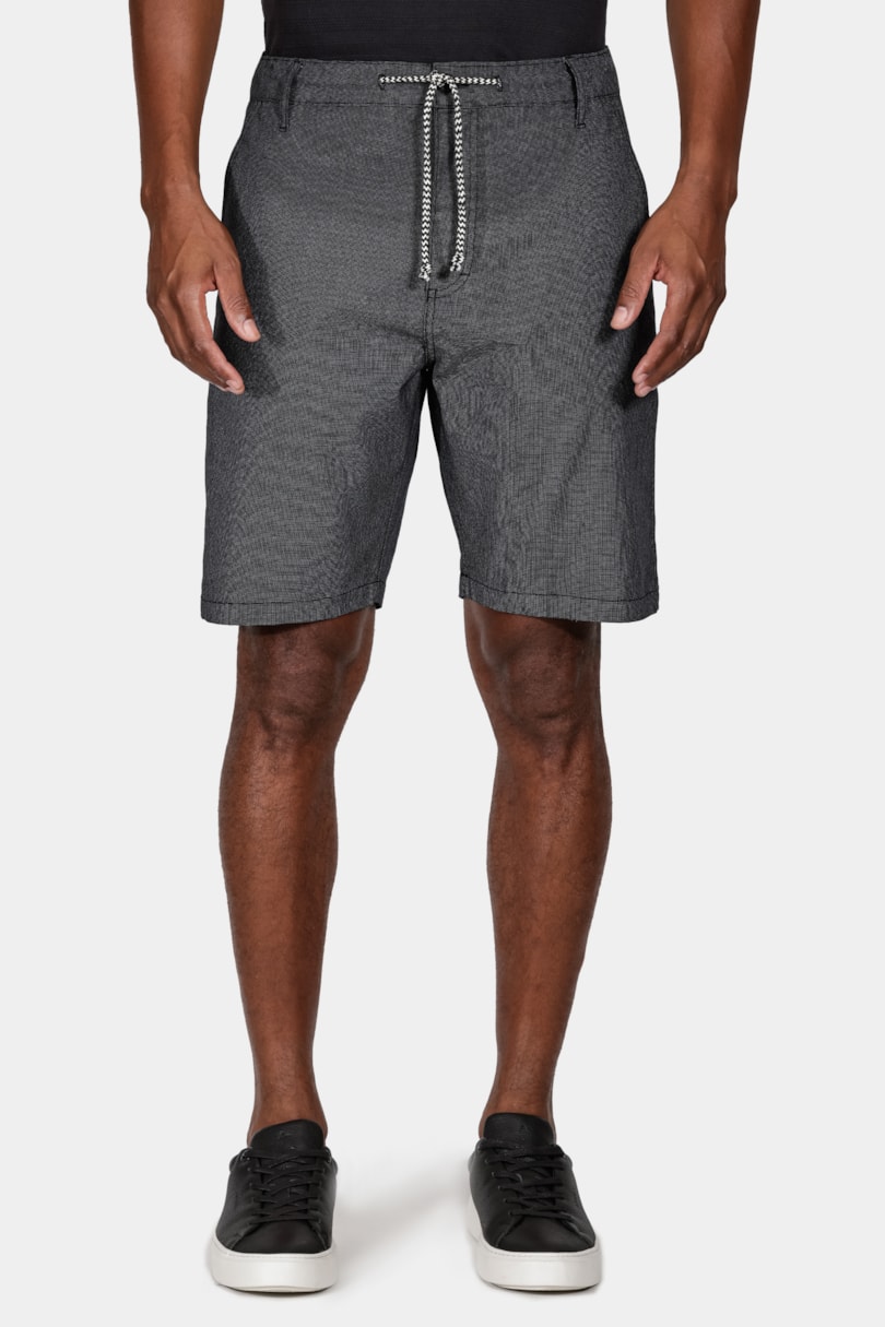 Bermuda Chino Cotton Sarja Preta