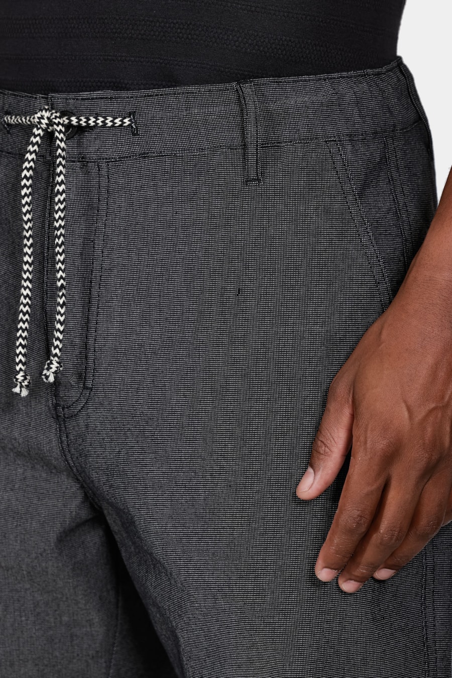 Bermuda Chino Cotton Sarja Preta — foto 3 de 6